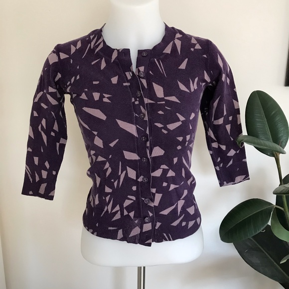 Brooklyn Industries Sweaters - 2 for $10 * Purple print cardigan